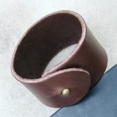 Leather Wristband - fastening