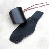 Short medieval leather wrist band