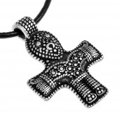 Viking crucifix - silver