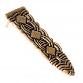 Birka strap end replica - bronze