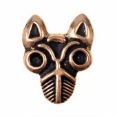 Viking belt stud Birka Wolf - bronze