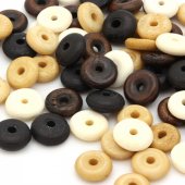 Bone washer beads - mix