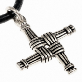 Brigids cross charm - silver