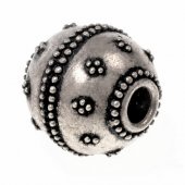 Viking bead replica - silver plated