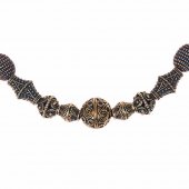 Halskette mit Bronze-Perlen