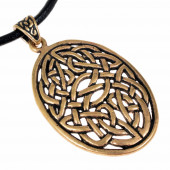 Celtic carm with knot-work - bronze