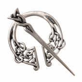 Celtic ring brooch - silver