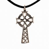 Celtic cross charm - silver