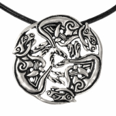 Pendant Cŵn Annwn - silver