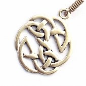Earring celtic knot - silver plated