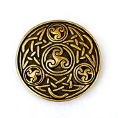 Celtic Triskele fitting - brass colour
