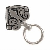 Viking mount with ring - silver plated
