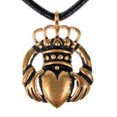 Claddagh pendant - bronze