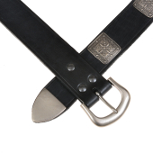 Kreuzfahrer-G�rtel - schwarz / silber