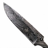 Damascus steel knife blade