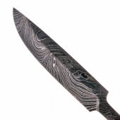 Knife blade from damascus steel