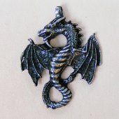 Amulett-Anhnger Drache - silber