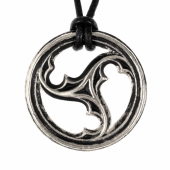 Tracery pendant - real silver-plated