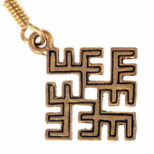 Ugunskrusts earrings - bronze