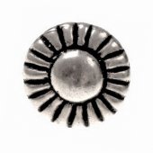 Floral pewter button