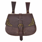 Early Medieval pouch - brown