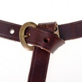 Merovingian leather belt - knoted