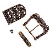 Viking belt set - brass