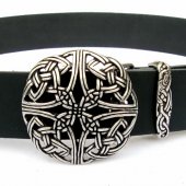 Buckle belt with celtic knot - silver