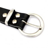 Cowhide leather belt - buckle