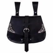 Frhmittelalter-Tasche - schwarz