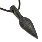 Hand-forged spear amulet