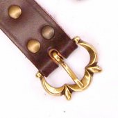 High Medieval Leather Belt - 3 cm