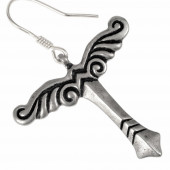 Irminsul earring - silver plated