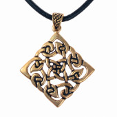 Open-work Celtic knot charm - bronze