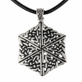 keltisches Hexagon-Amulet - Silber