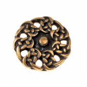 Celtic open-work button - brass