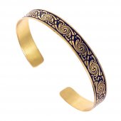 Celtic brass cuff