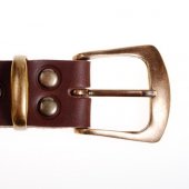 Leather belt - buckle