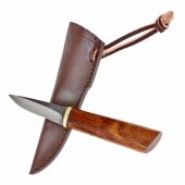 Viking knife with leather sheath