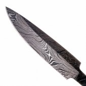 Damascus steel knife blade