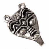 Viking leg wrap hook - silver plated