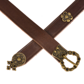 LAte medieval belt - brown / brass