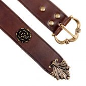 Medeval belt with rose mount