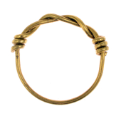 Medieval brass wire ring
