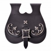 Medieval kidney pouch - black