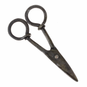 Hand-forged medieval scissors