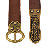 Merovingian belt - brown / brass