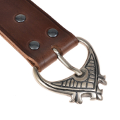 Hochmittelalter-G�rtel - braun / silber