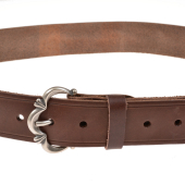 Medieval belt - brown / silver