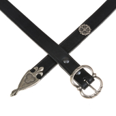 Mittelalter-G�rtel - schwarz / silber